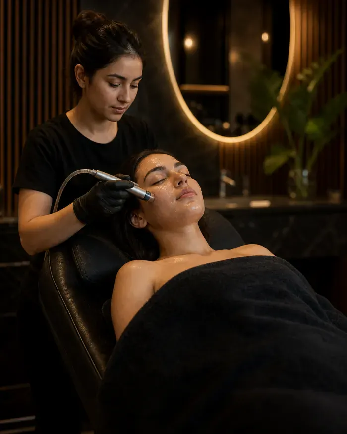 Hydrafacial cilt bakımı uygulaması